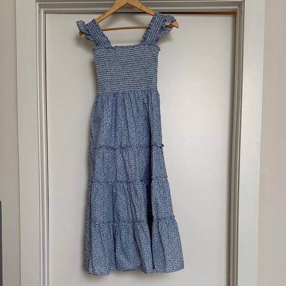 Blue Floral Dress - Picture 1 of 3